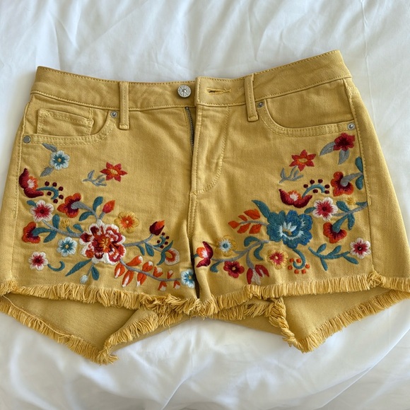 DRIFTWOOD Pants - Driftwood yellow Connie denim shorts